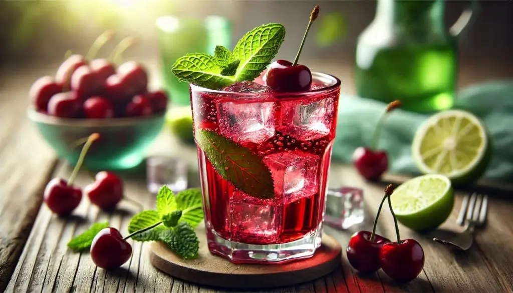 شربت آلبالو با مربا چین چین
